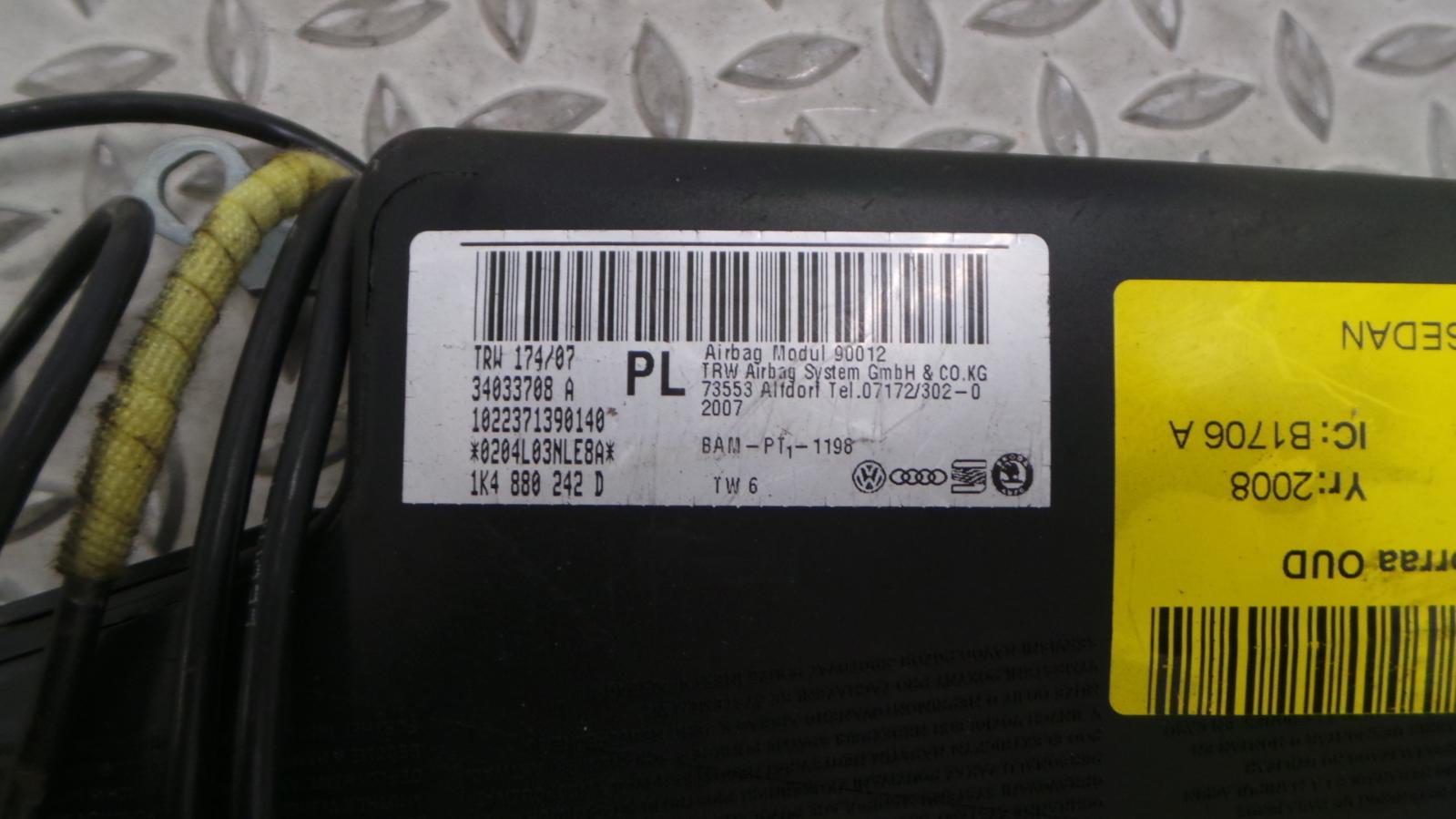 Bekijk Auto-onderdeel AIRBAG RECHTS VOLKSWAGEN JETTA 2008