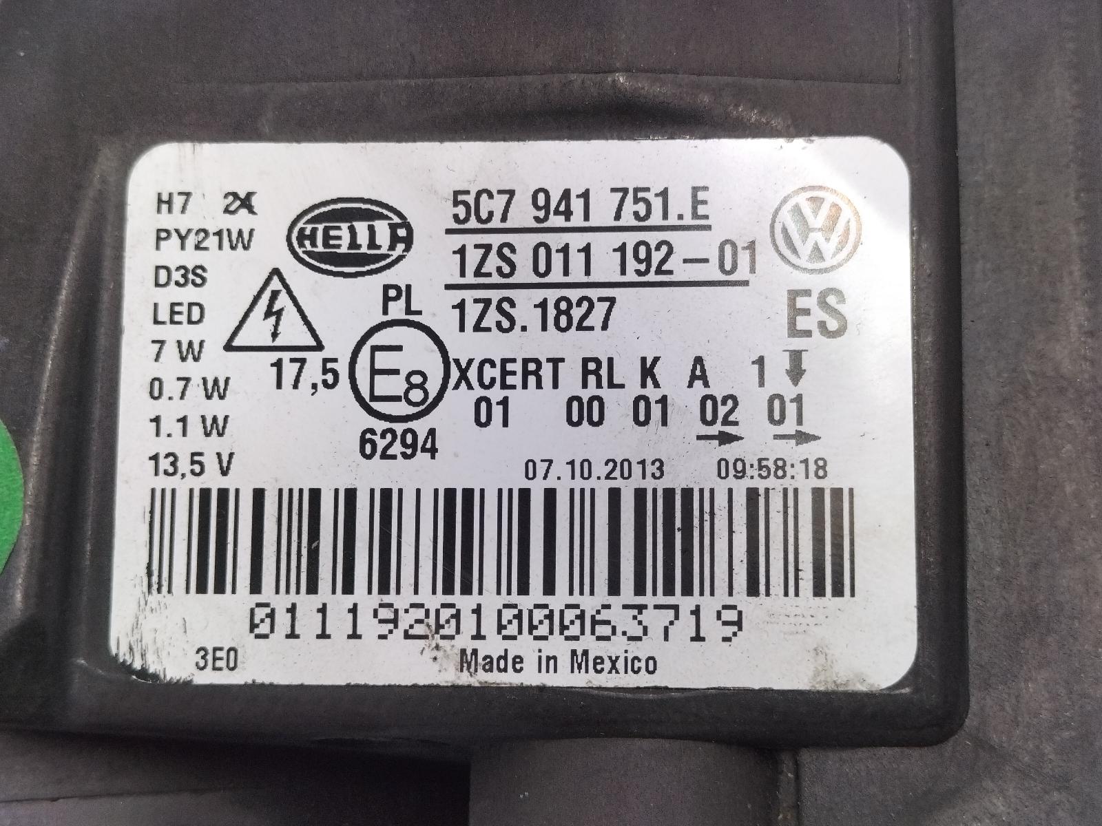 View Auto part KOPLAMP L VOLKSWAGEN JETTA 2013