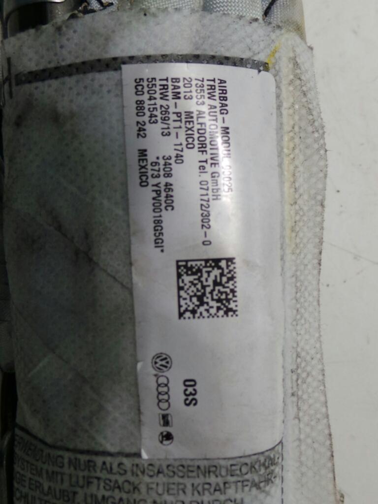 Bekijk Auto-onderdeel AIRBAG RECHTS VOLKSWAGEN JETTA 2013