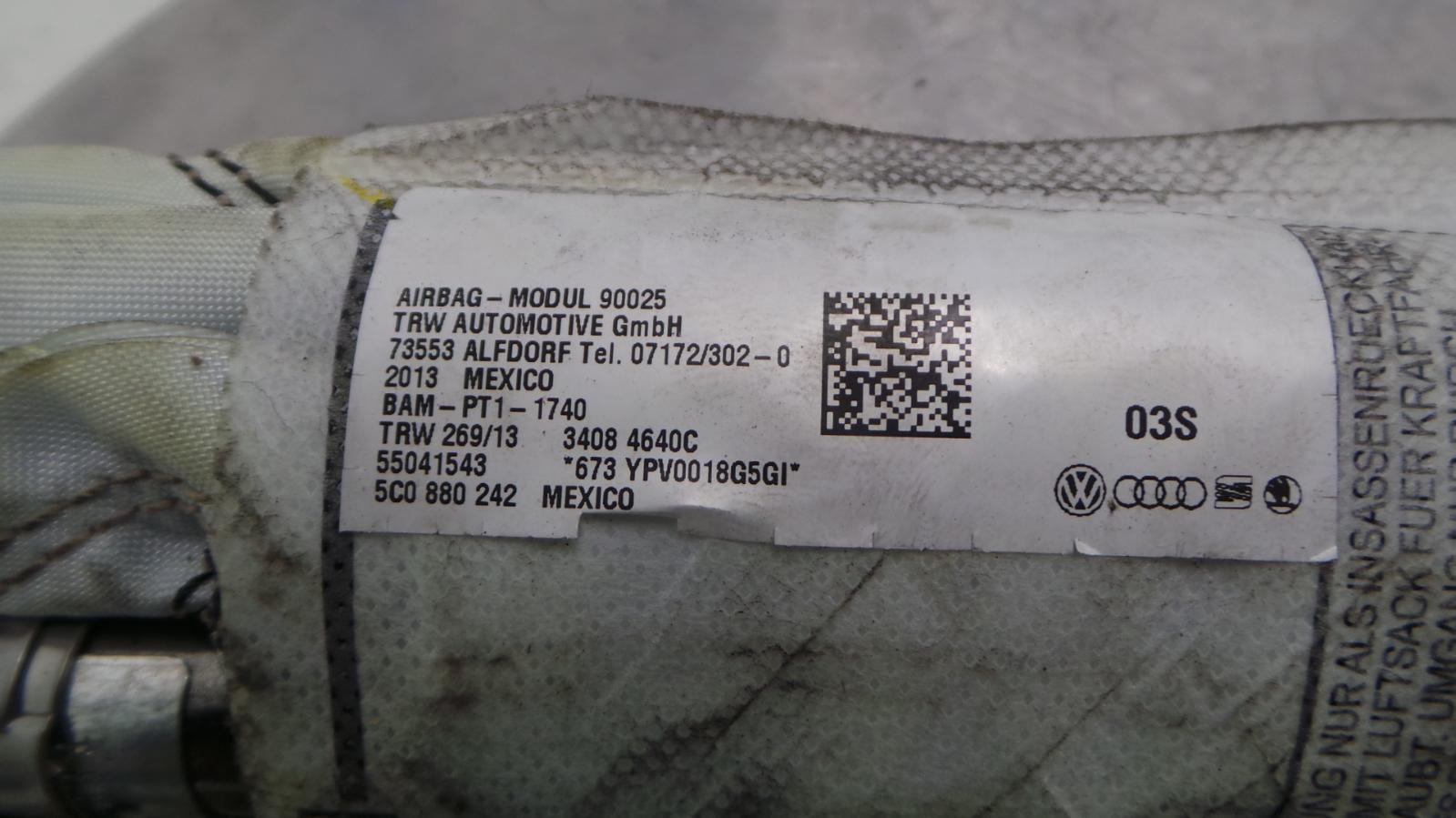 View Auto part AIRBAG RECHTS VOLKSWAGEN JETTA 2013