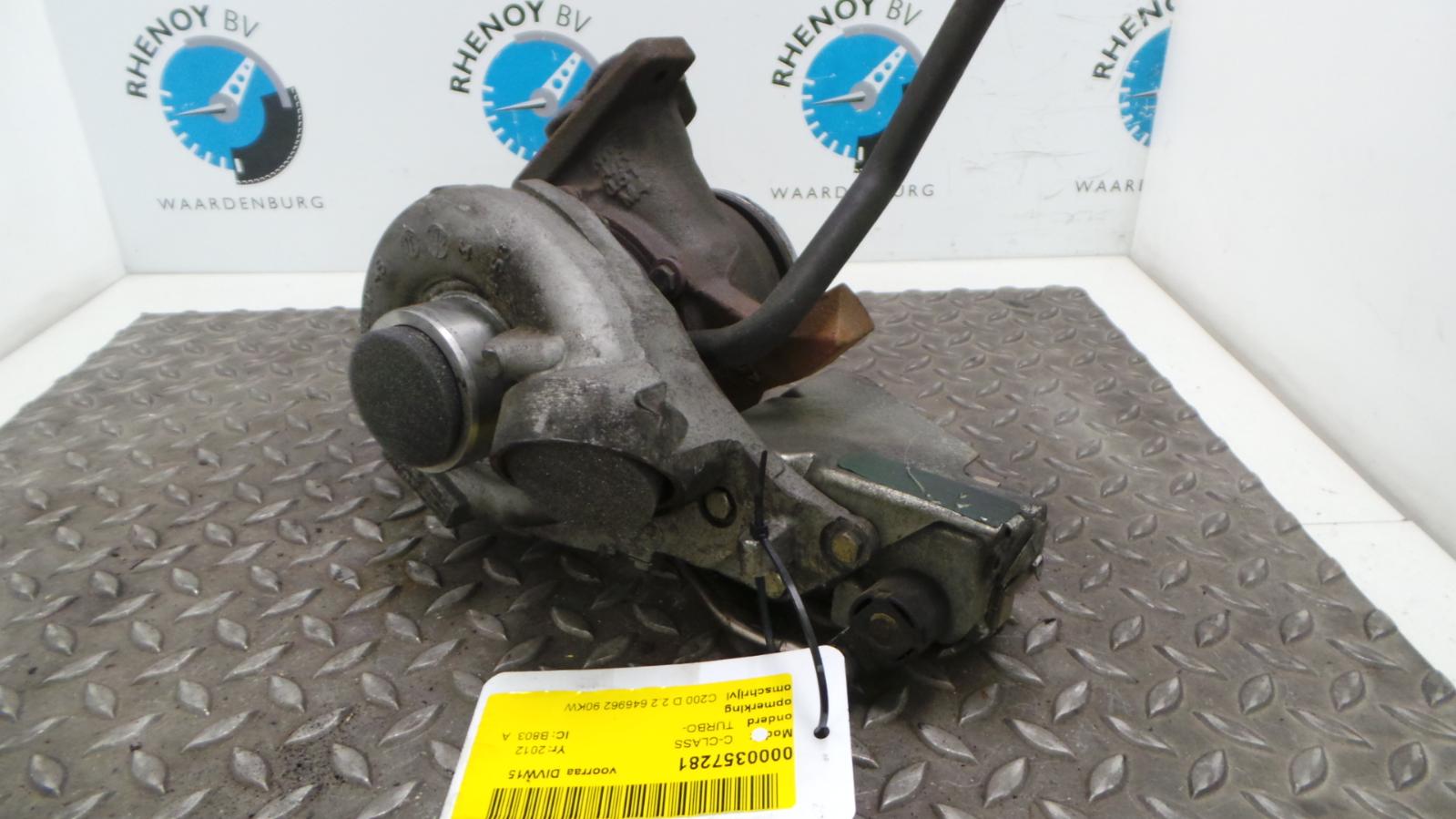 2012 MERCEDES C CLASS TURBO View Auto part TURBO MERCEDES C CLASS 2012