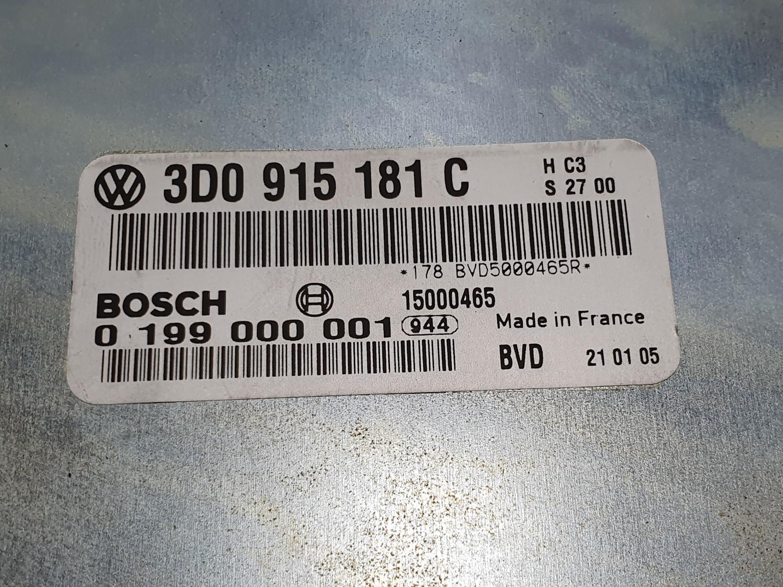 2005 VOLKSWAGEN PHAETON COMPUTER ECU View Auto part COMPUTER ECU VOLKSWAGEN PHAETON 2005