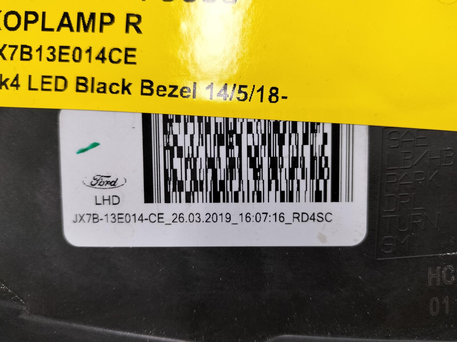 2018 FORD FOCUS KOPLAMP R View Auto part KOPLAMP R FORD FOCUS 2018
