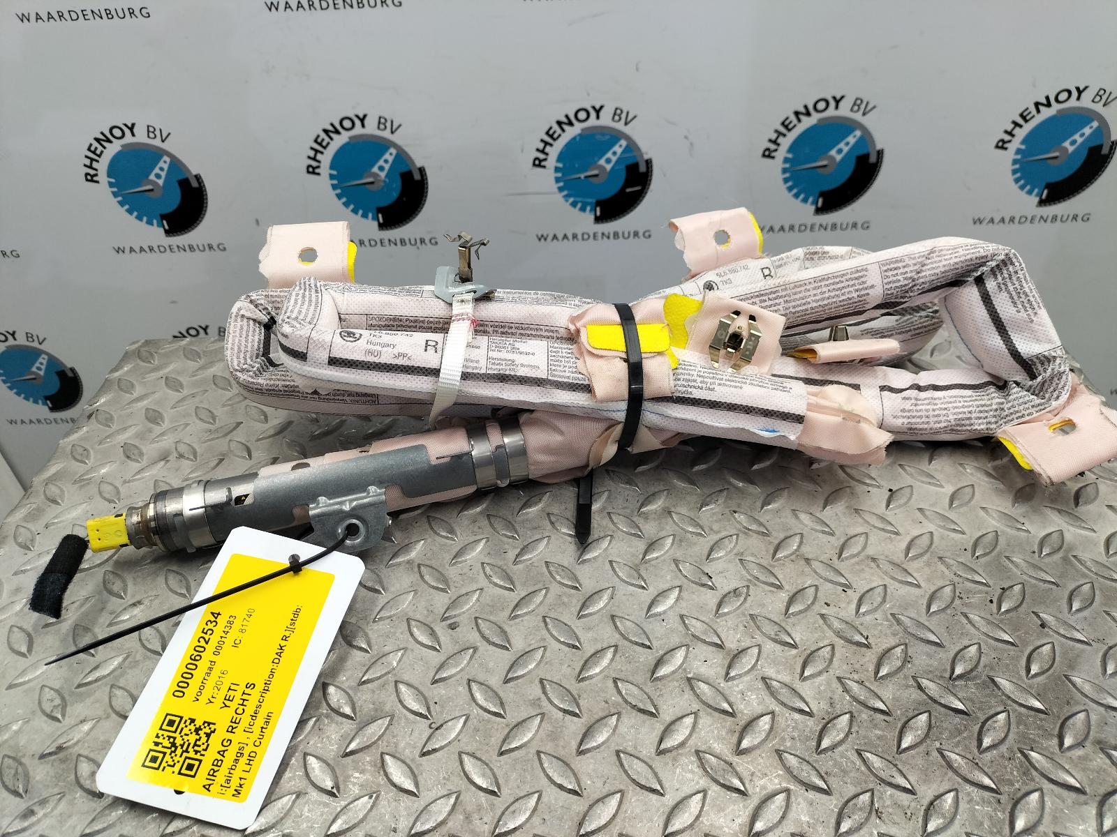Bekijk Auto-onderdeel AIRBAG RECHTS SKODA YETI 2016
