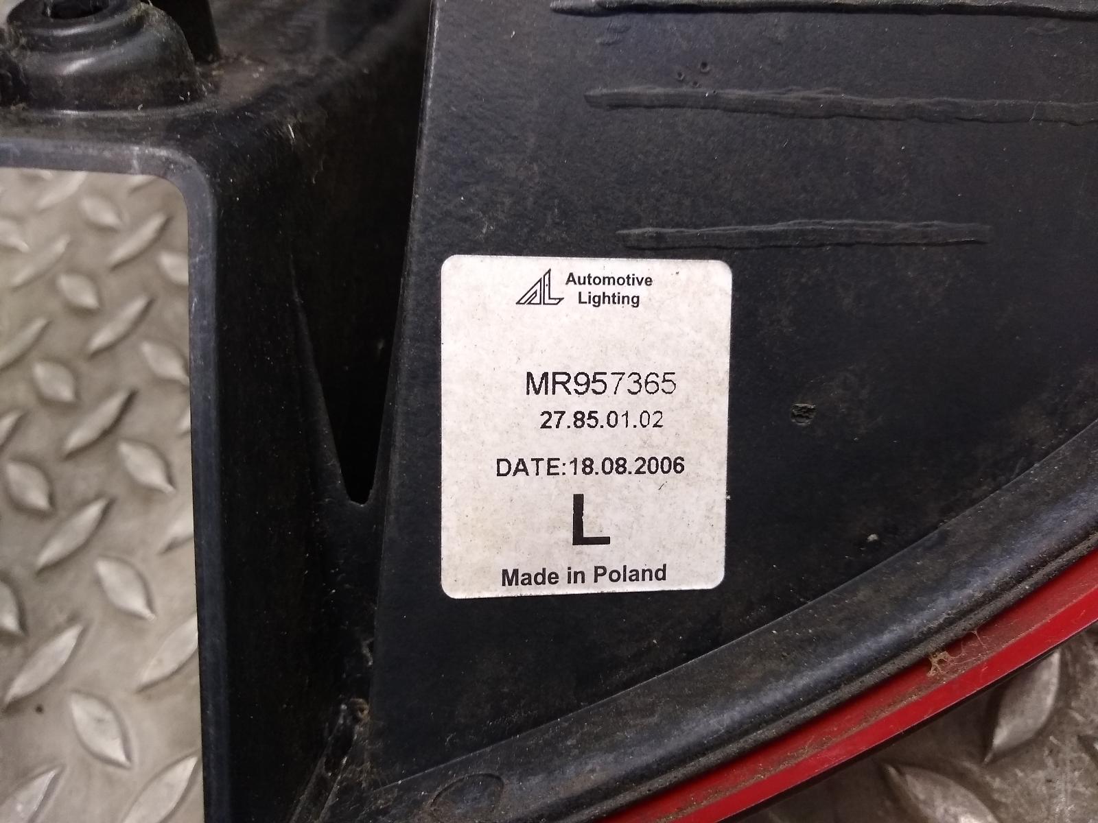 2007 MITSUBISHI COLT ACHTERLICHT L View Auto part ACHTERLICHT L MITSUBISHI COLT 2007