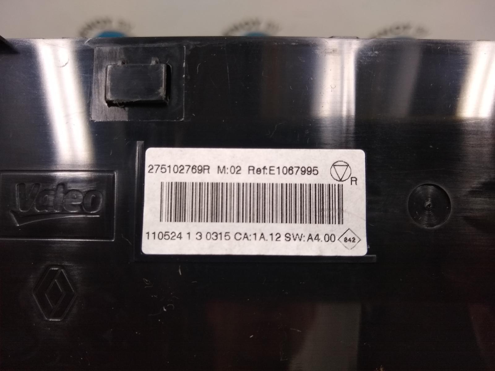 2012 RENAULT SCENIC KACHEL BEDIENINGSPANEEL View Auto part KACHEL BEDIENINGSPANEEL RENAULT SCENIC 2012