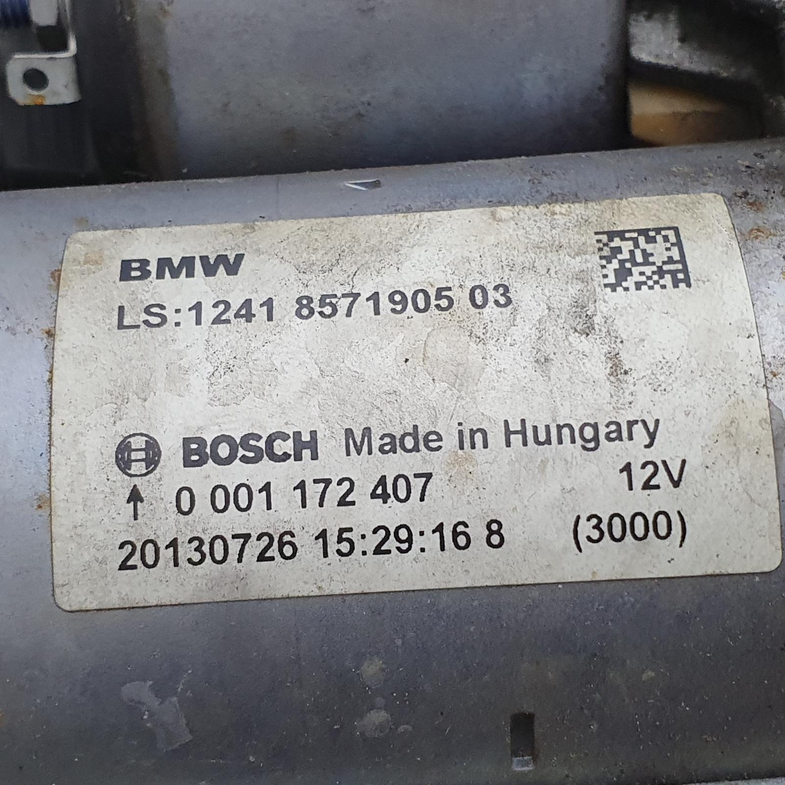 View Auto part STARTMOTOR BMW 1 SERIES 2013