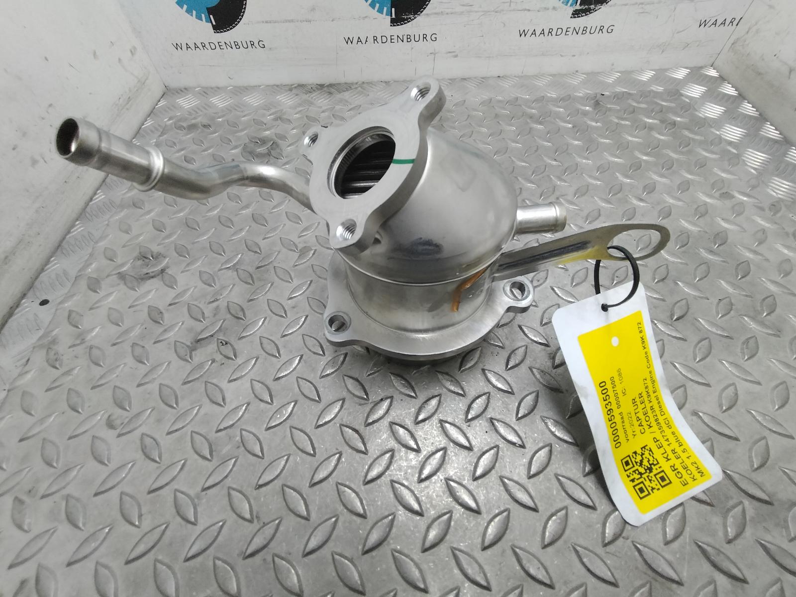 2022 RENAULT CAPTUR EGR KLEP / KOELER View Auto part EGR KLEP / KOELER RENAULT CAPTUR 2022