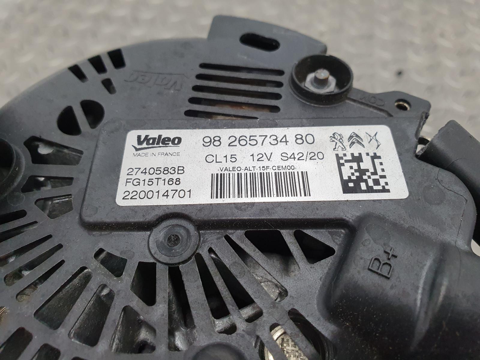 2020 PEUGEOT 3008 DYNAMO View Auto part DYNAMO PEUGEOT 3008 2020