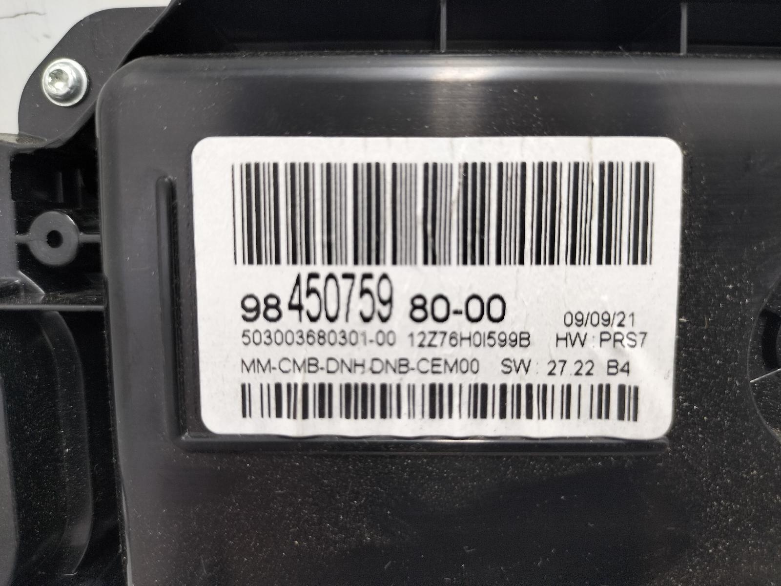 2022 CITROEN C5 AIRCROSS KLOKKENPANEEL View Auto part KLOKKENPANEEL CITROEN C5 AIRCROSS 2022