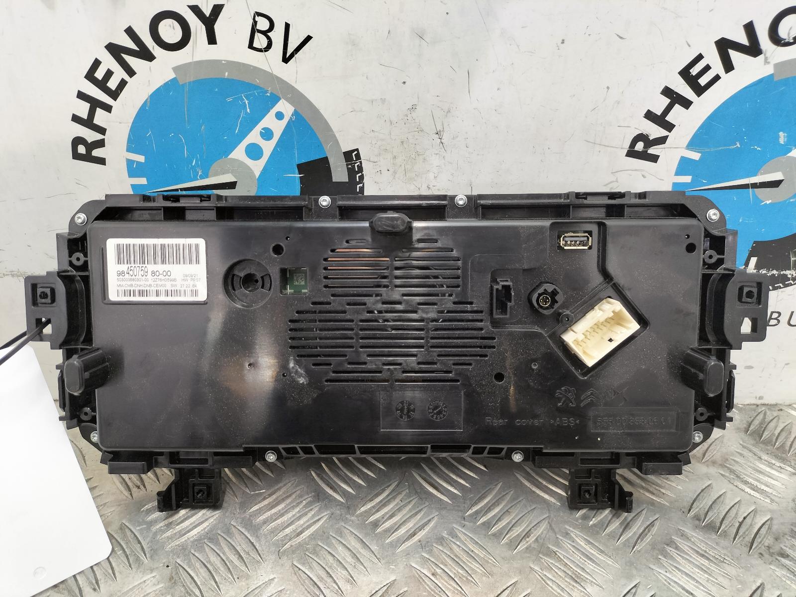 2022 CITROEN C5 AIRCROSS KLOKKENPANEEL View Auto part KLOKKENPANEEL CITROEN C5 AIRCROSS 2022
