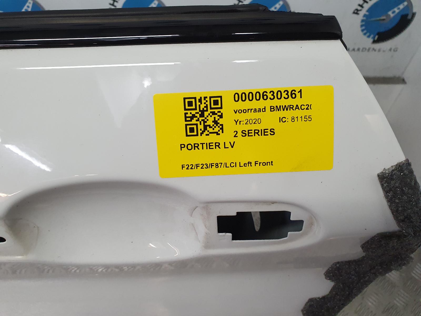 Bekijk Auto-onderdeel PORTIER RV BMW 2 SERIES 2020