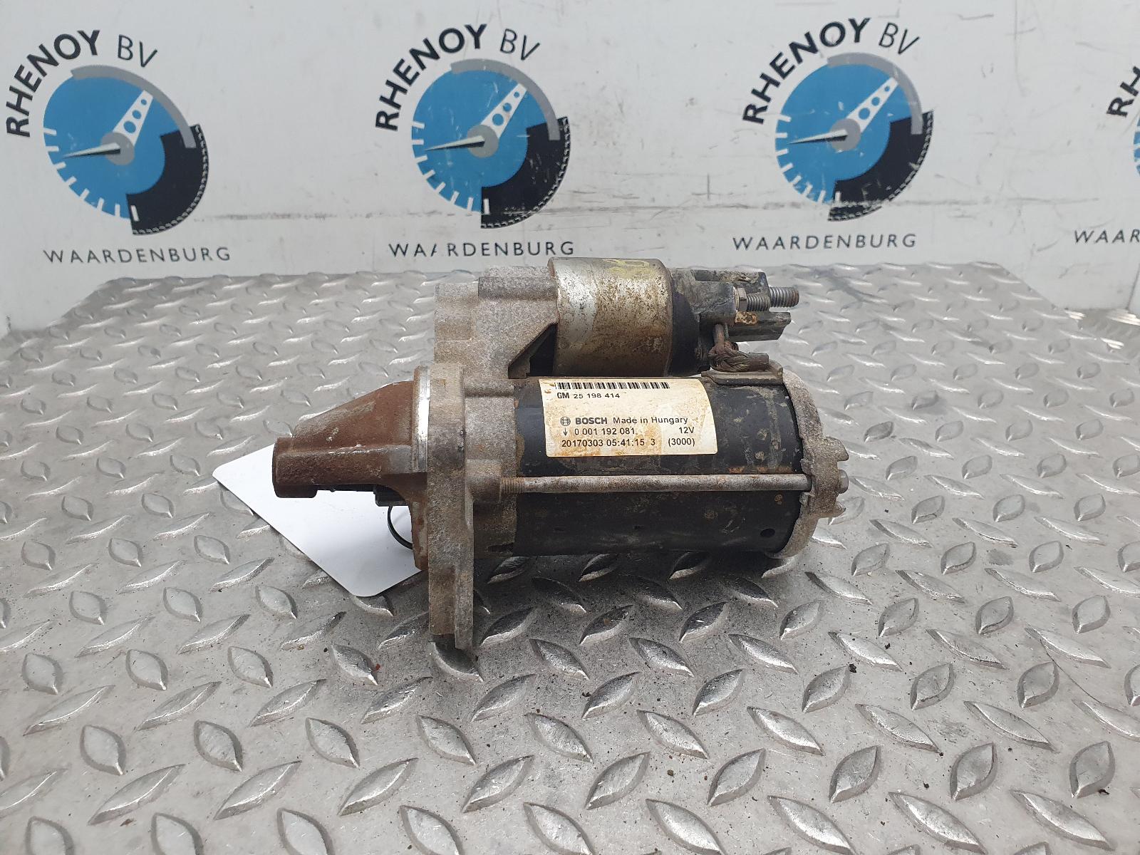View Auto part STARTMOTOR OPEL / VAUXHALL MOKKA 2017