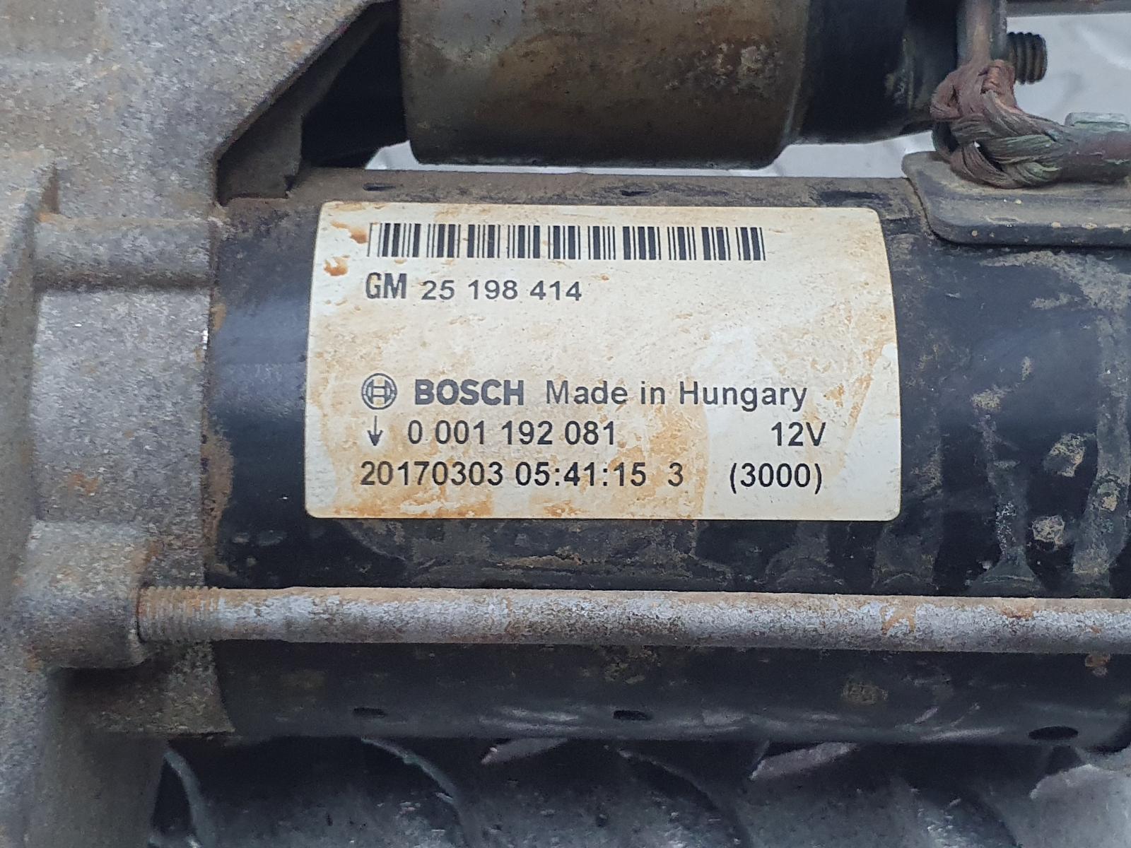 View Auto part STARTMOTOR OPEL / VAUXHALL MOKKA 2017