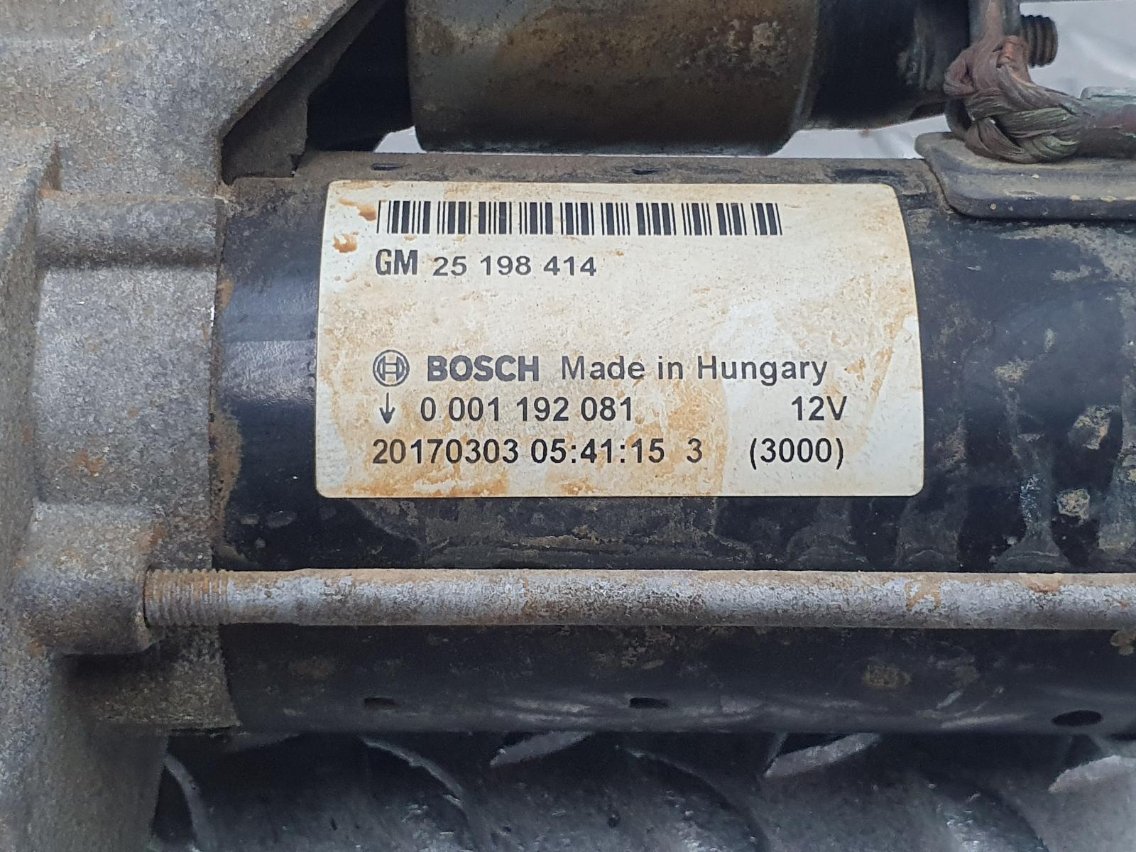 View Auto part STARTMOTOR OPEL / VAUXHALL MOKKA 2017
