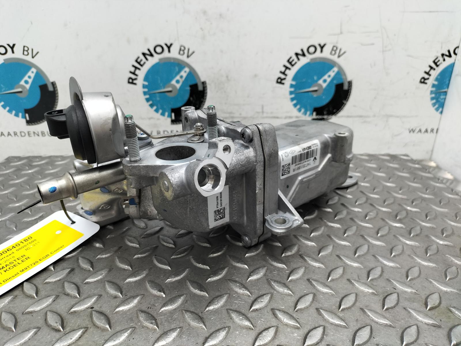 2018 RENAULT MASTER EGR KLEP / KOELER View Auto part EGR KLEP / KOELER RENAULT MASTER 2018