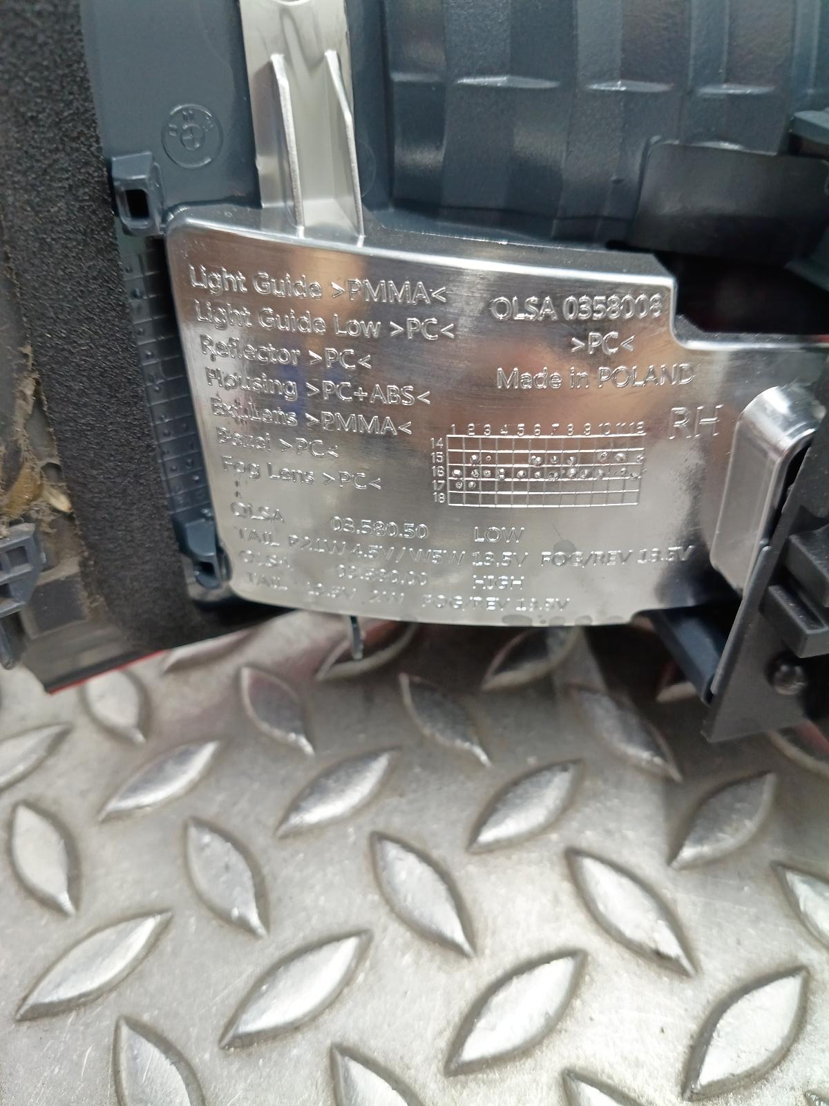 View Auto part ACHTERLICHT R BMW X1 2017