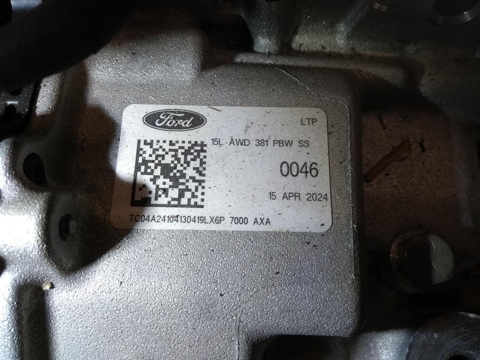 2024 FORD KUGA TRANSMISSIE / VERSNELLINGSBAK View Auto part TRANSMISSIE / VERSNELLINGSBAK FORD KUGA 2024