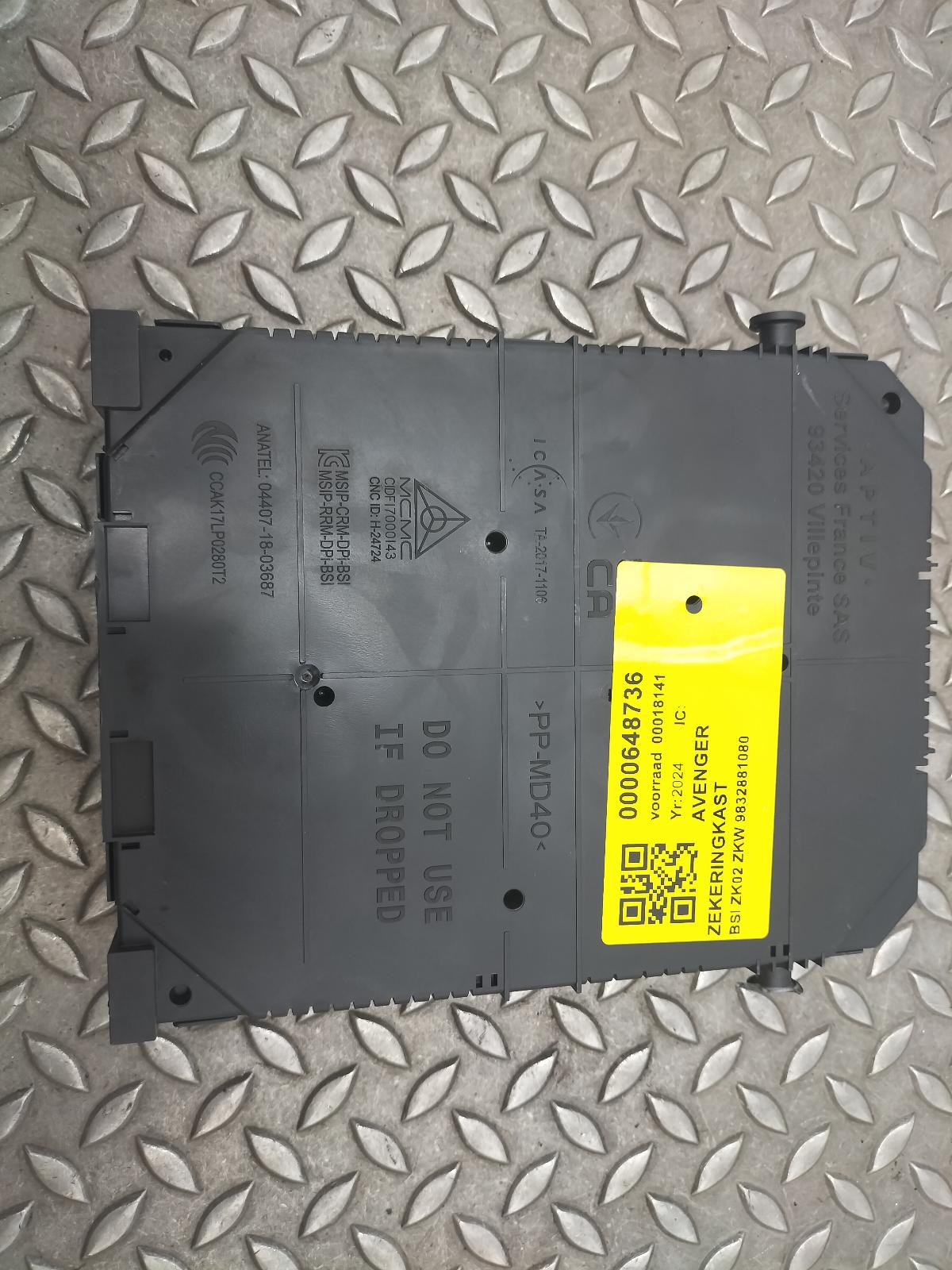 2024 JEEP AVENGER ZEKERINGKAST View Auto part ZEKERINGKAST JEEP AVENGER 2024
