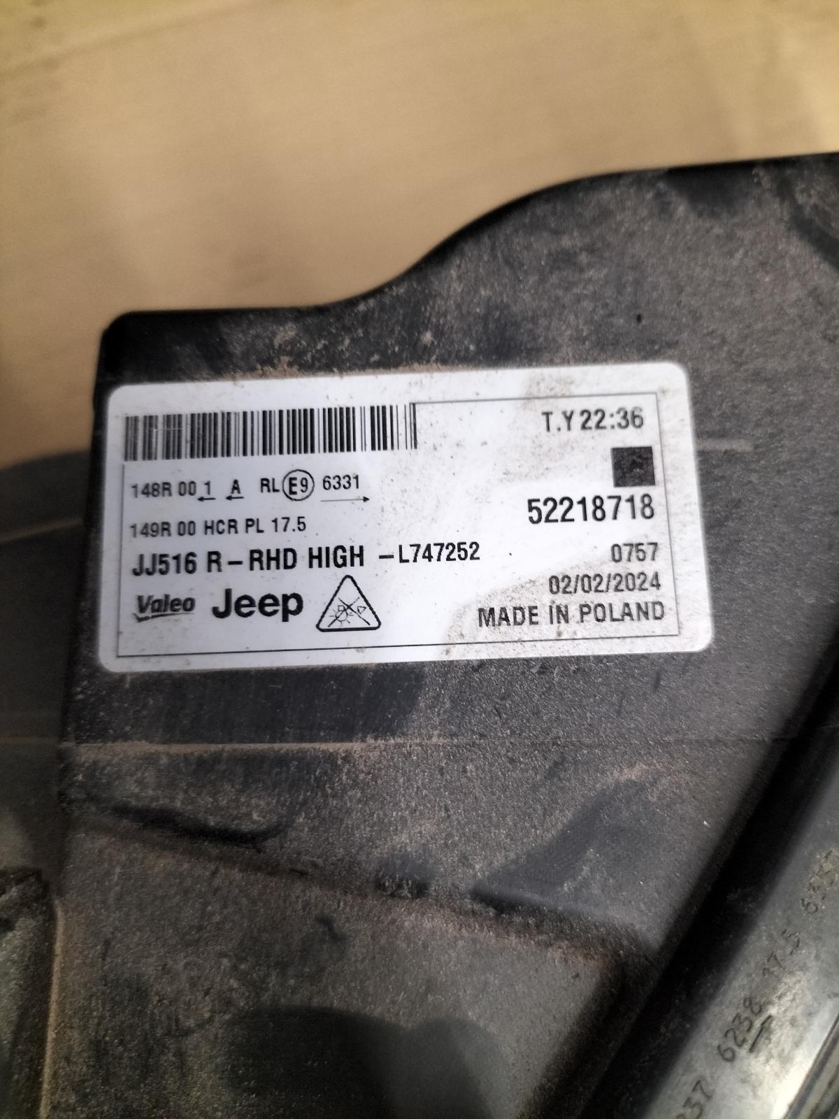 2024 JEEP AVENGER VOORKOP COMPLEET View Auto part VOORKOP COMPLEET JEEP AVENGER 2024