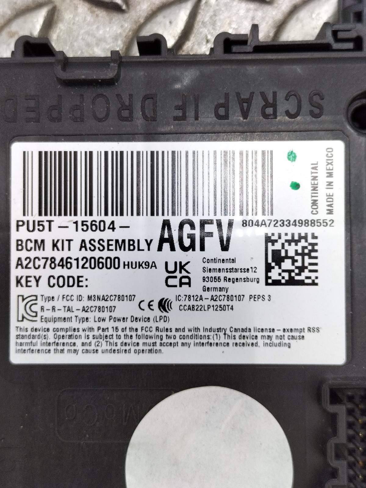 2024 FORD TOURNEO CUSTOM COMPUTER ECU View Auto part COMPUTER ECU FORD TOURNEO CUSTOM 2024