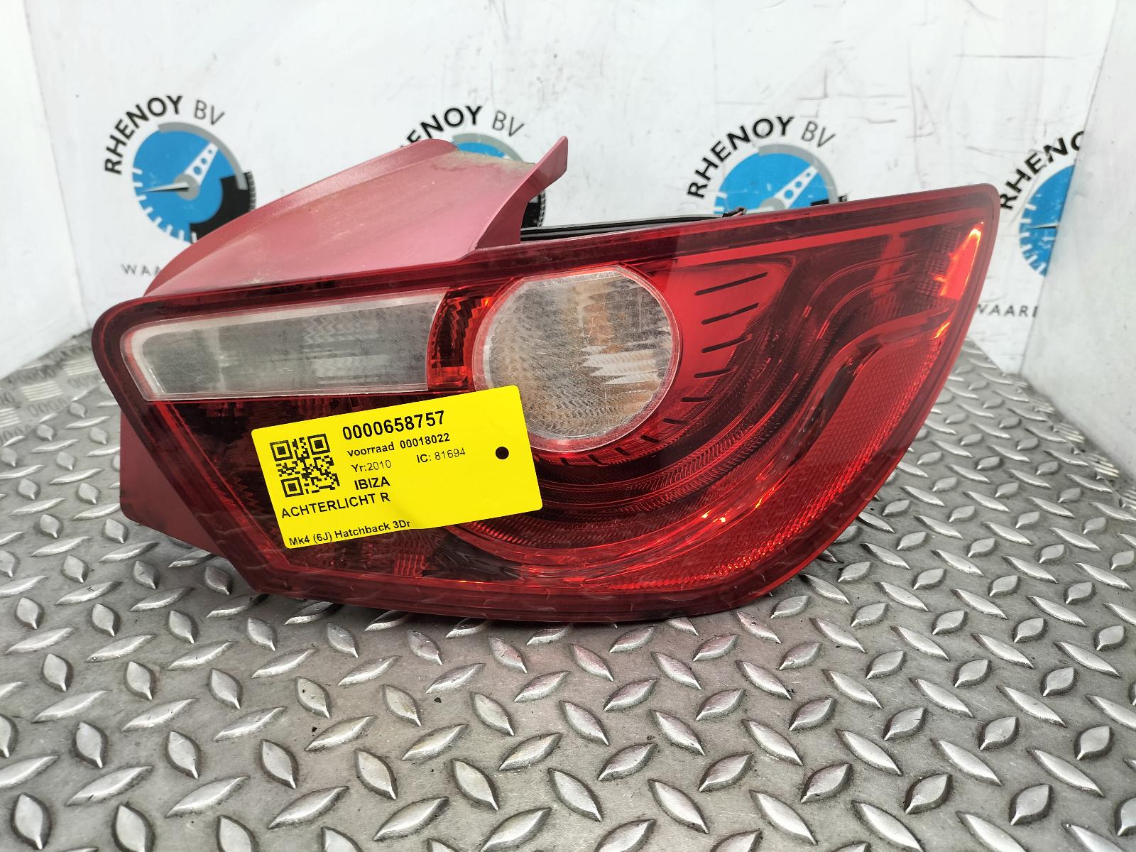 Bekijk Auto-onderdeel ACHTERLICHT R SEAT IBIZA 2010