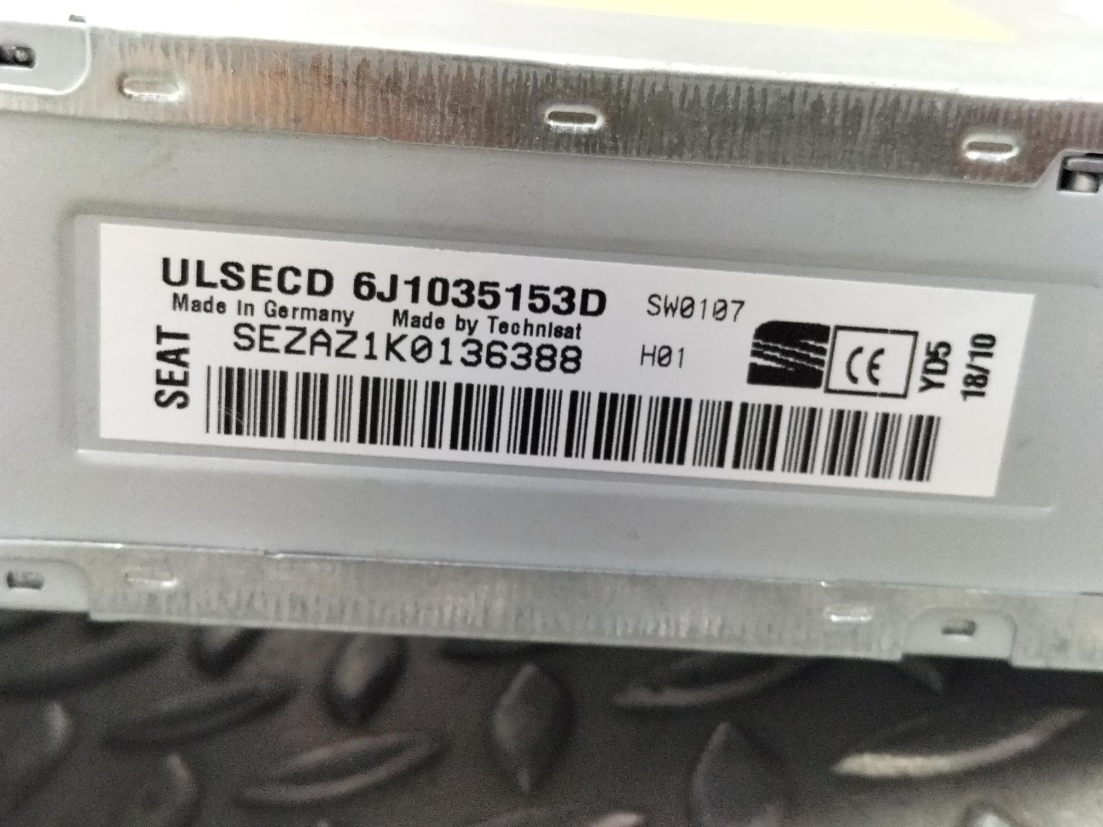 2010 SEAT IBIZA RADIO View Auto part RADIO SEAT IBIZA 2010