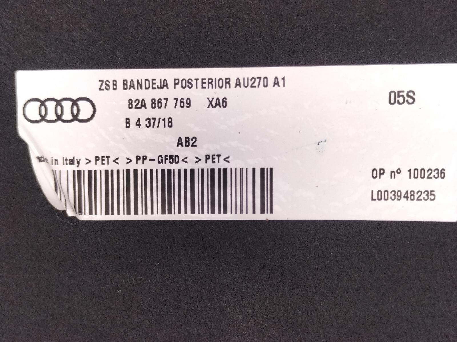 2019 AUDI A1 HOEDENPLANK View Auto part HOEDENPLANK AUDI A1 2019