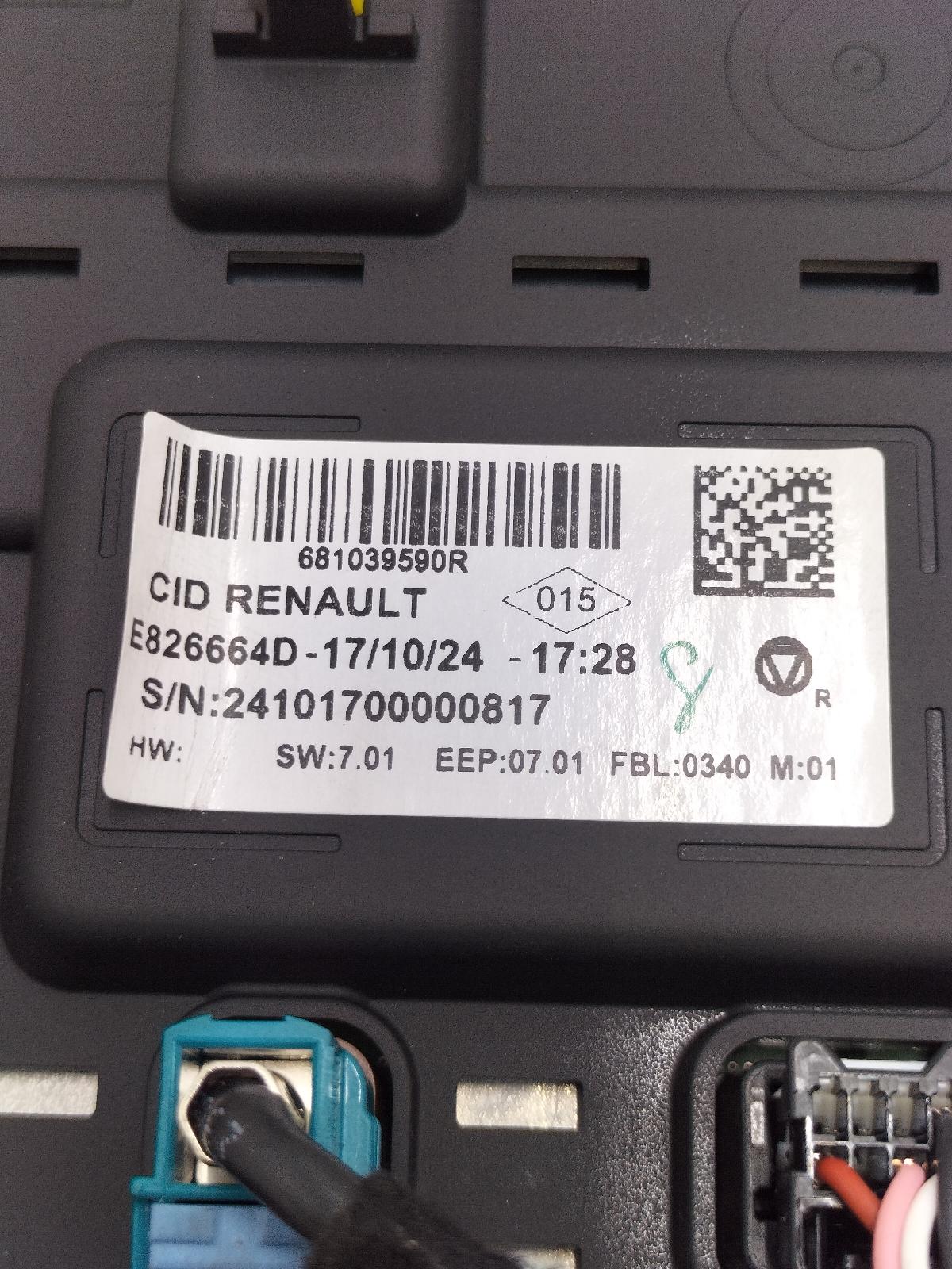 2024 RENAULT CAPTUR NAVIGATIE View Auto part NAVIGATIE RENAULT CAPTUR 2024