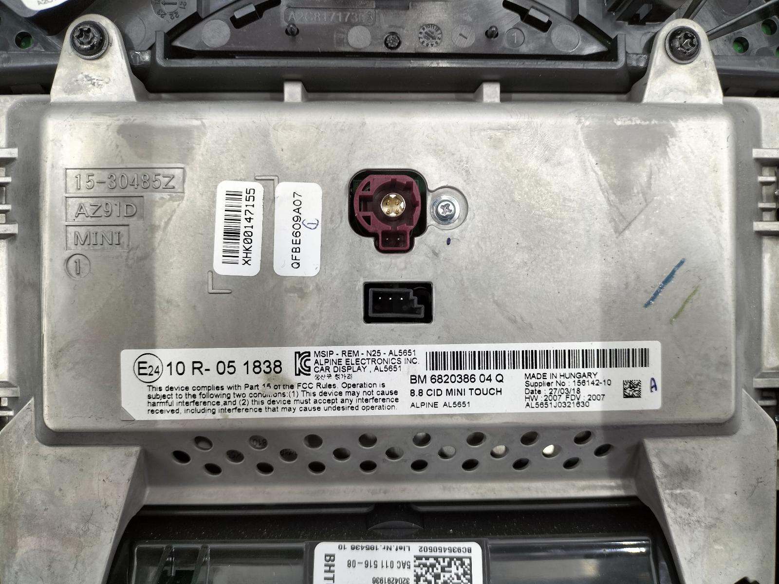 View Auto part NAVIGATIE MINI (BMW) MINI 2018