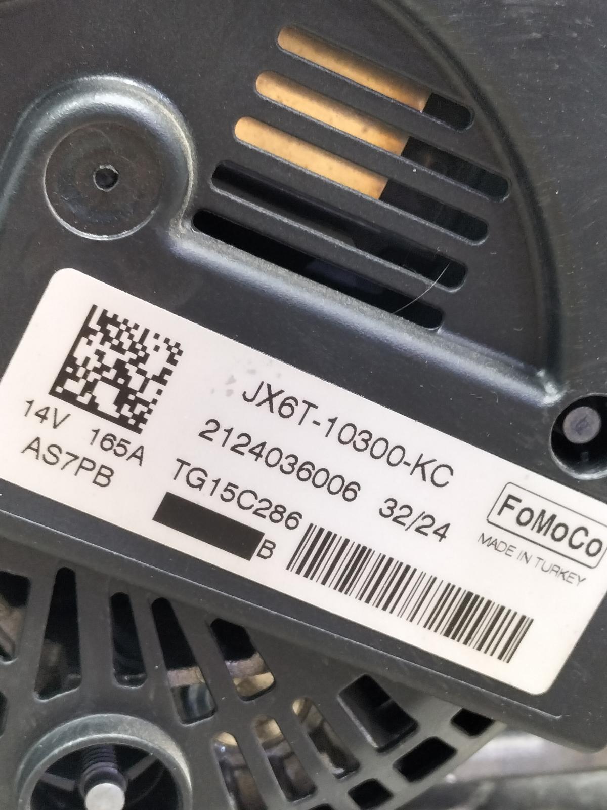 2024 FORD TRANSIT COURIER Alternator View Auto part Alternator FORD TRANSIT COURIER 2024