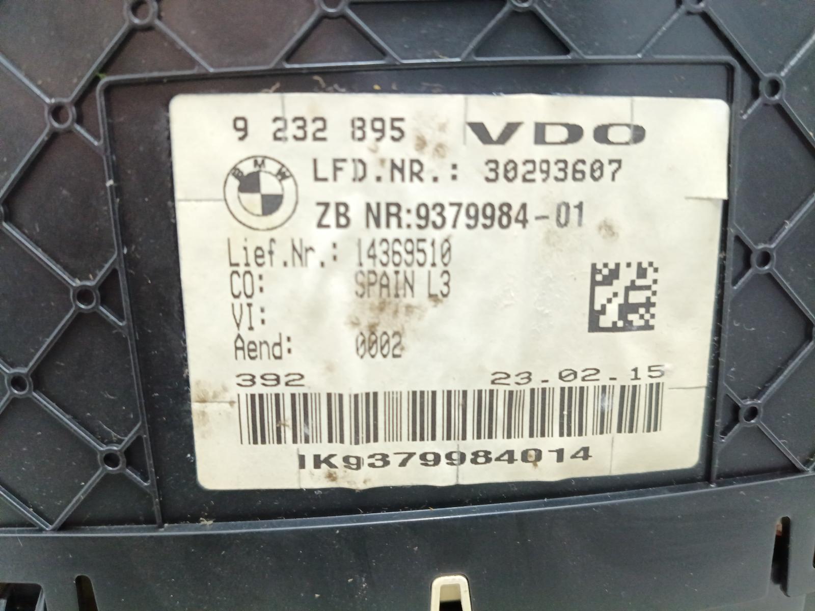 View Auto part KLOKKENPANEEL BMW 3 SERIES 2015