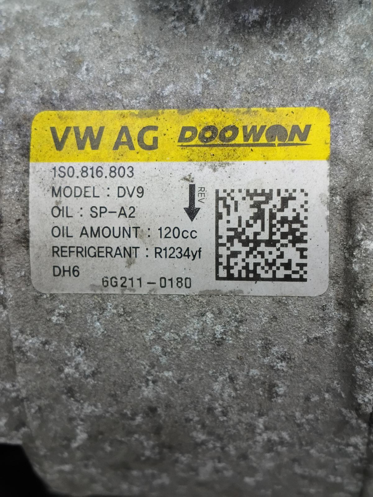 2016 SEAT MII AIRCO COMPRESSOR / AIRCOPOMP View Auto part AIRCO COMPRESSOR / AIRCOPOMP SEAT MII 2016