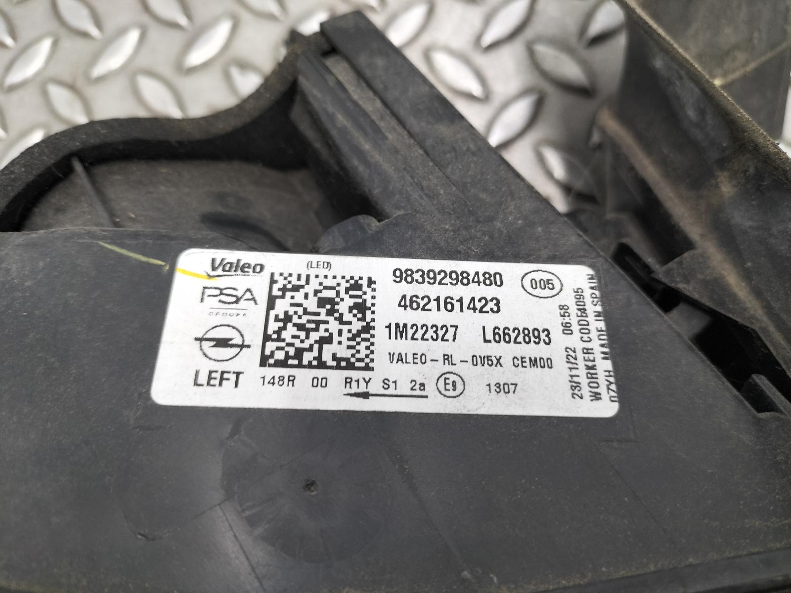 2023 OPEL / VAUXHALL ASTRA ACHTERLICHT L View Auto part ACHTERLICHT L OPEL / VAUXHALL ASTRA 2023