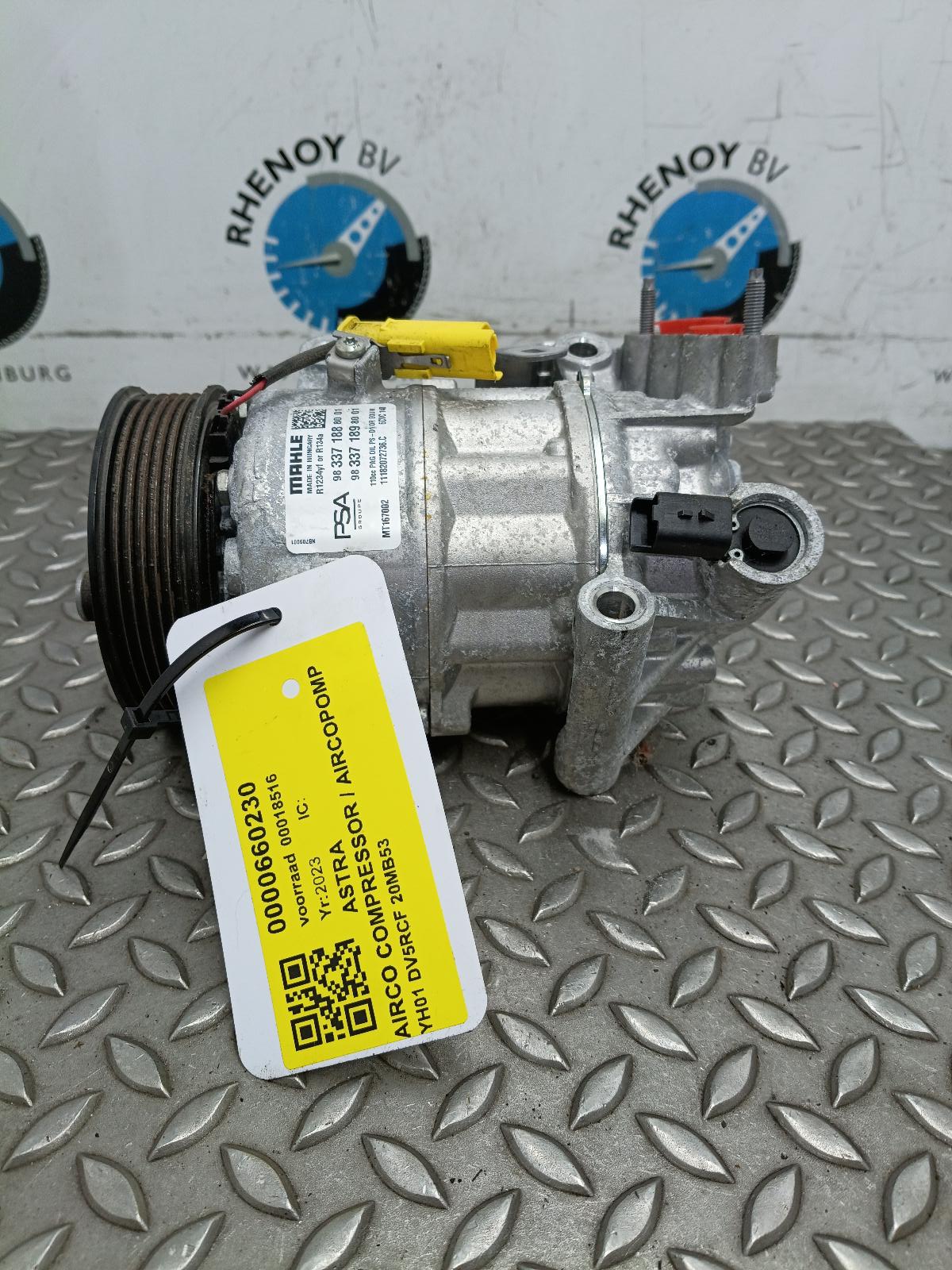 2023 OPEL / VAUXHALL ASTRA AIRCO COMPRESSOR / AIRCOPOMP View Auto part AIRCO COMPRESSOR / AIRCOPOMP OPEL / VAUXHALL ASTRA 2023