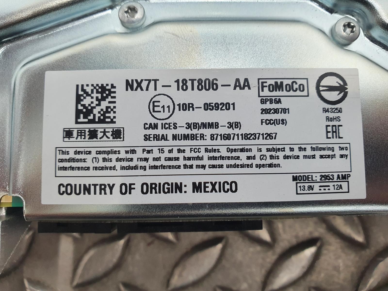 View Auto part VERSTERKER UNIT AUDIO FORD FOCUS 2023