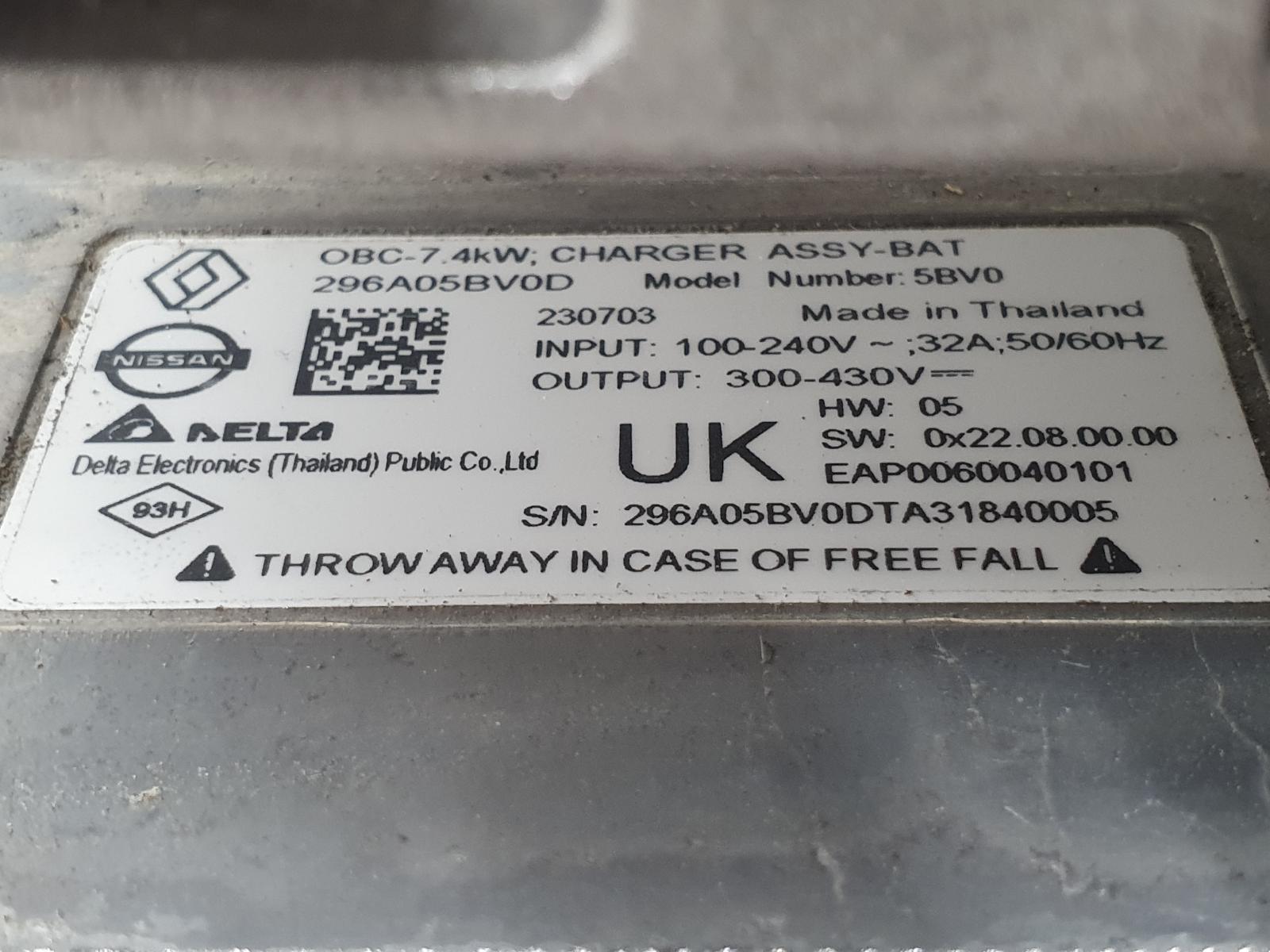 2023 RENAULT MEGANE E-TECH EV/Hybrid Battery Charger View Auto part EV/Hybrid Battery Charger RENAULT MEGANE E-TECH 2023