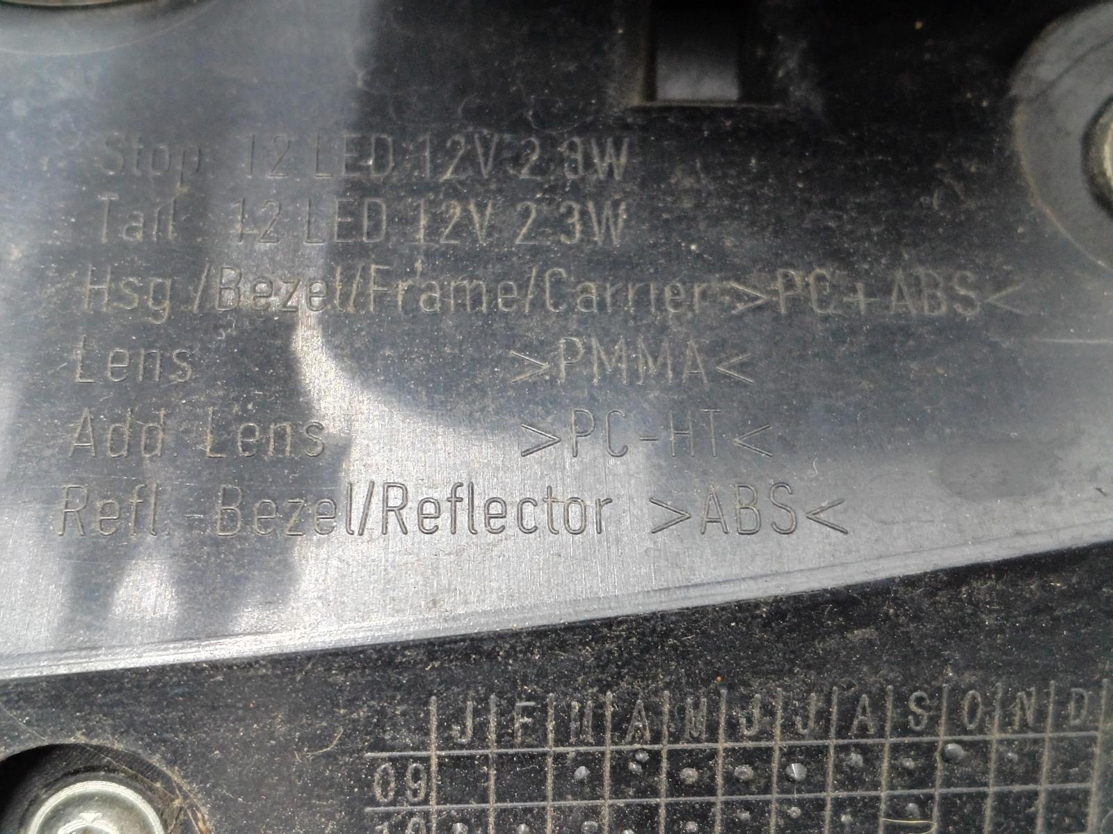 2009 VOLKSWAGEN GOLF ACHTERLICHT L View Auto part ACHTERLICHT L VOLKSWAGEN GOLF 2009