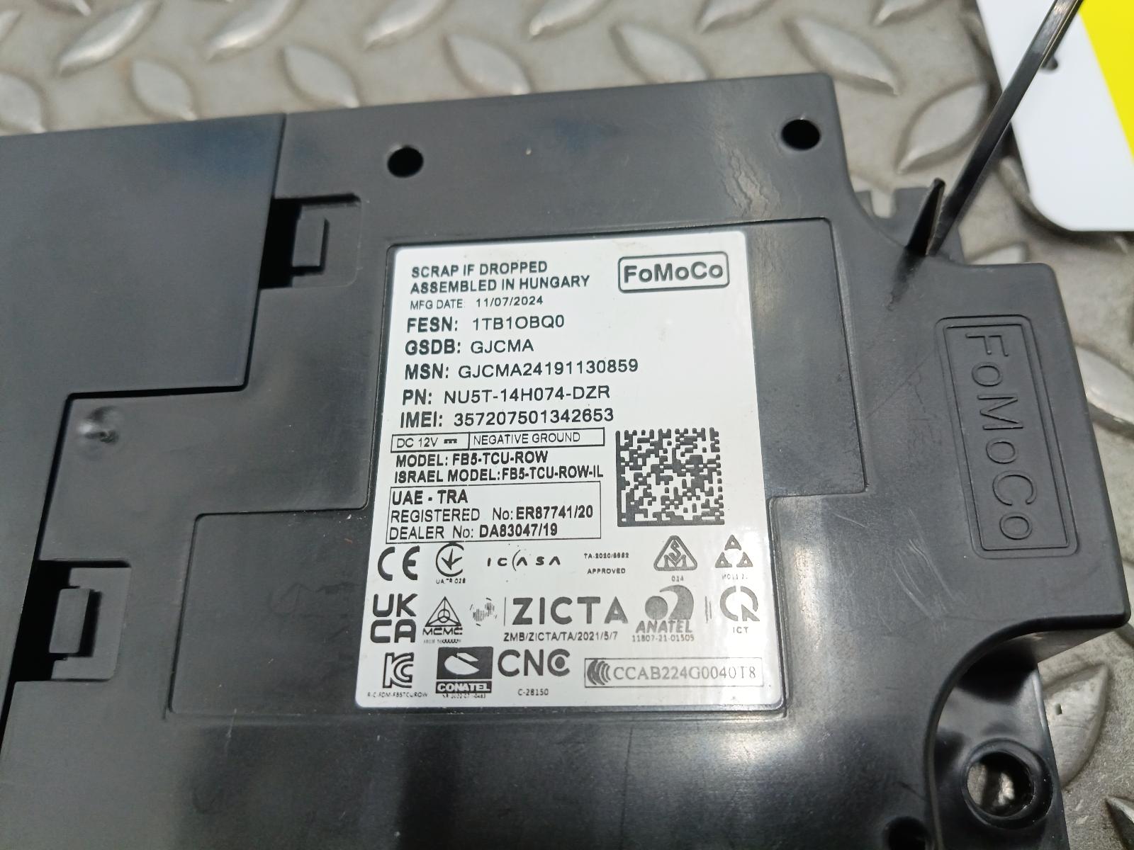 2024 FORD TOURNEO COURIER COMPUTER ECU View Auto part COMPUTER ECU FORD TOURNEO COURIER 2024
