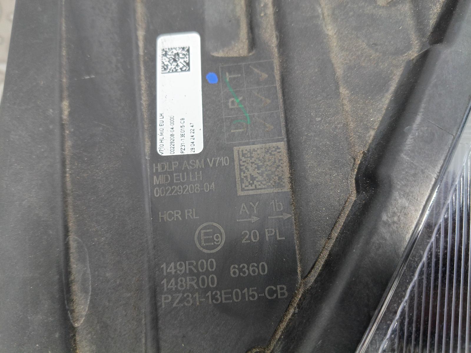 View Auto part L Headlamp FORD TRANSIT CUSTOM 2024