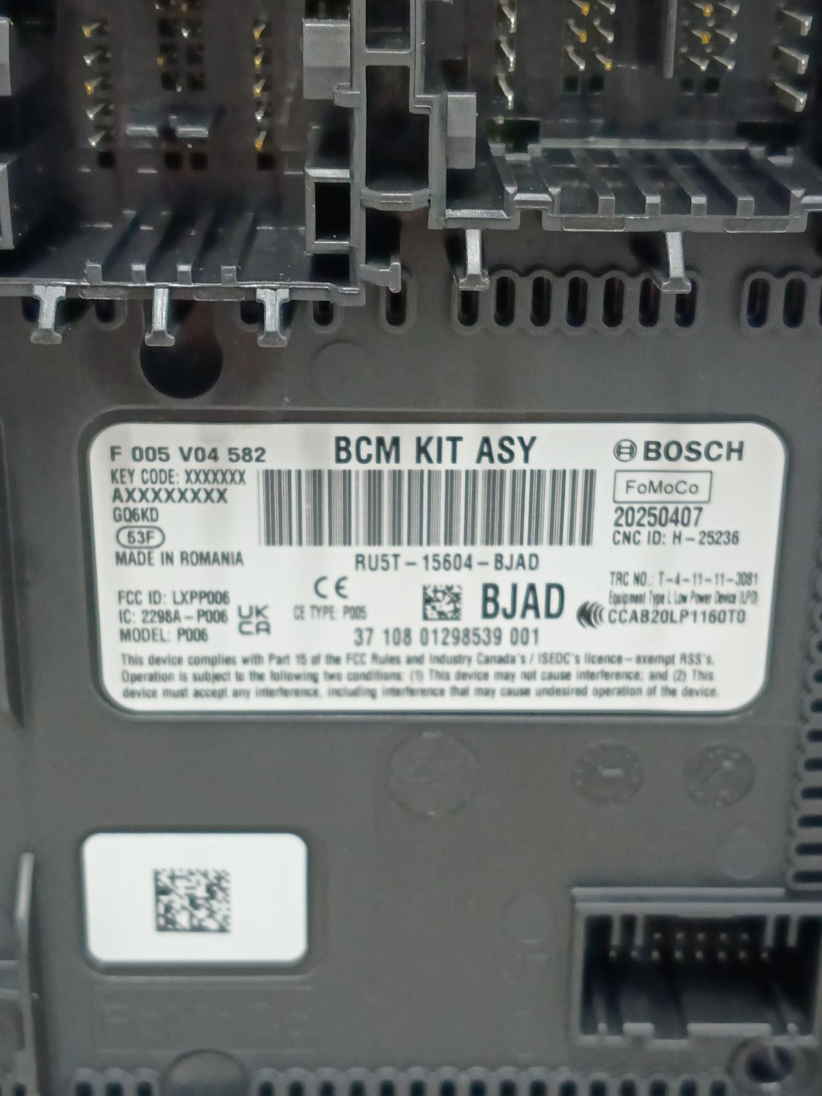 2025 FORD PUMA COMPUTER ECU View Auto part COMPUTER ECU FORD PUMA 2025