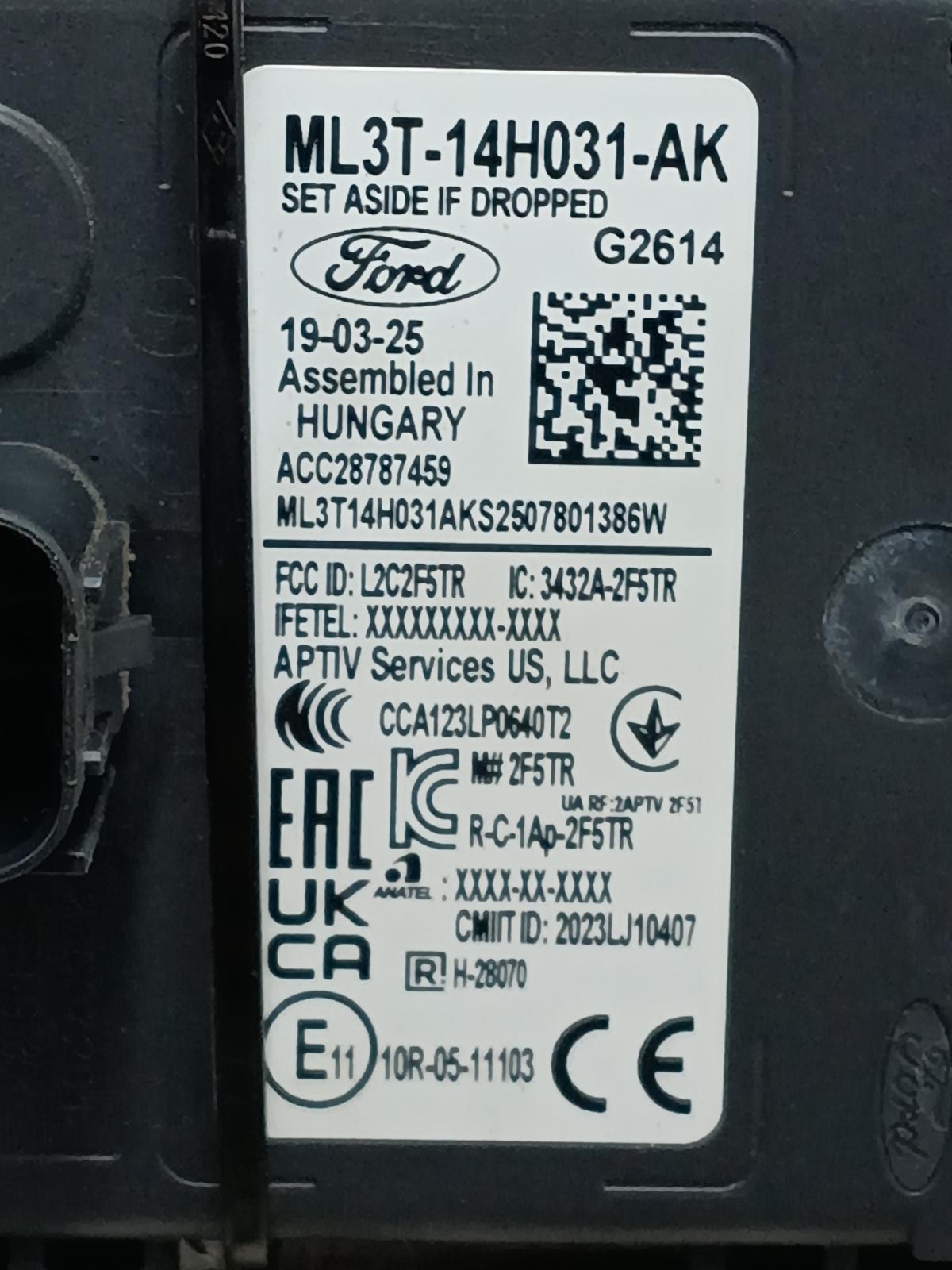 View Auto part SENSOR RADAR FORD PUMA 2025