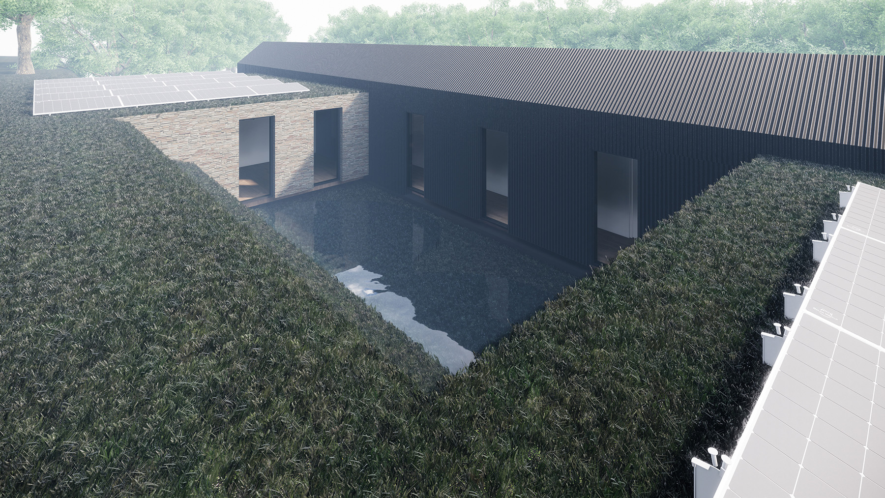 New Folly Gate Newbuild offgrid Passivhaus by StudioExe Ltd