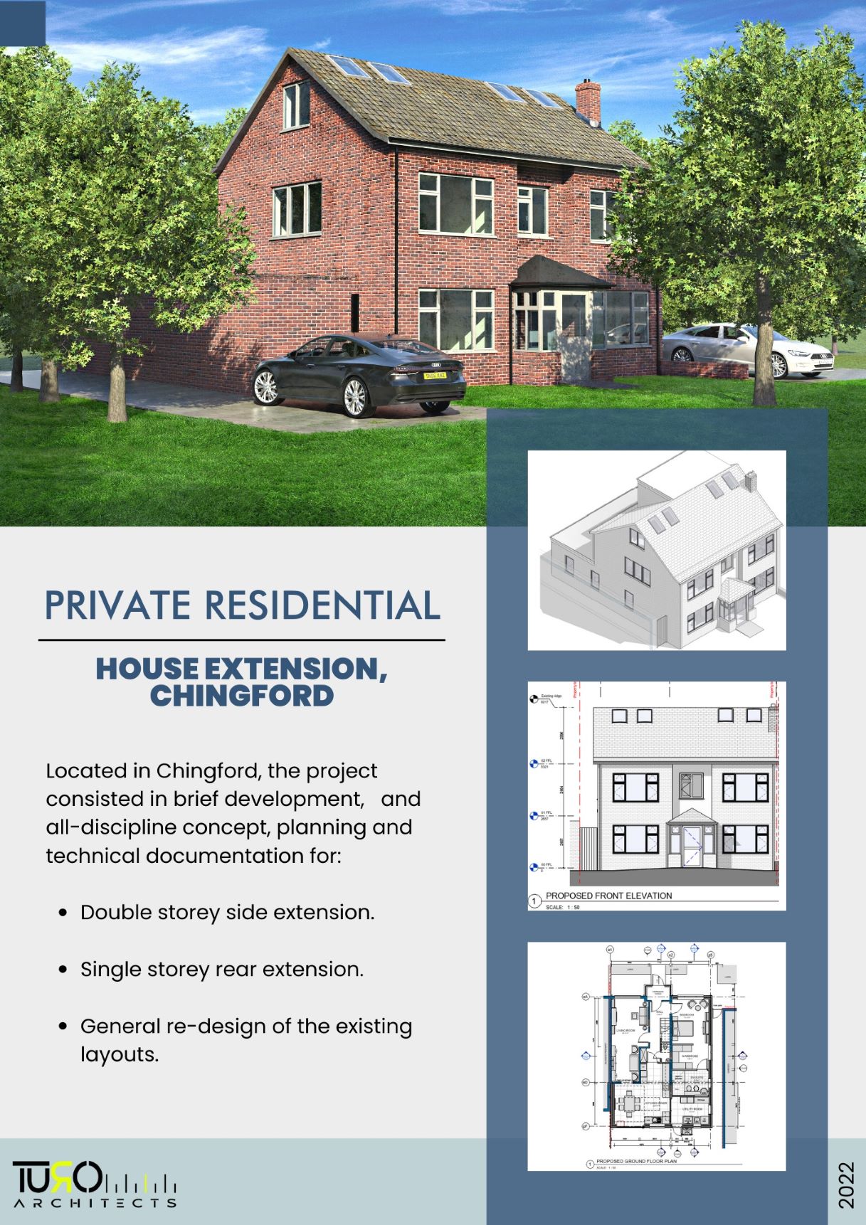 6 Bedroom Family House, Chingford by Turo Architects Ltd