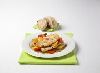 Ricetta: petti di pollo con peperoni