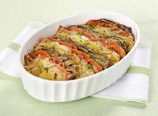 Teglia di patate e melanzane al forno