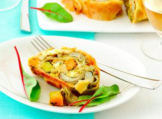Strudel salato di verdure invernali