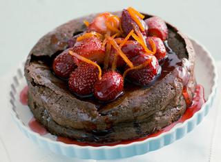 Torta morbida al cioccolato e arancia