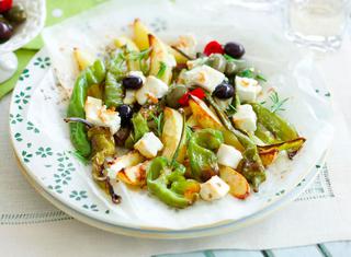 Feta, olive e friggitelli