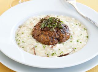 Risotto con topinambur e porcini